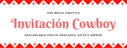 invitacion cowboy