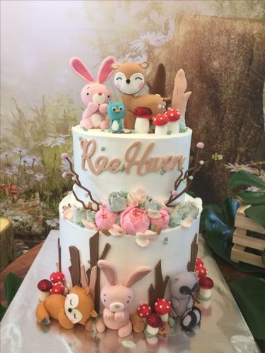 torta bosque encantado