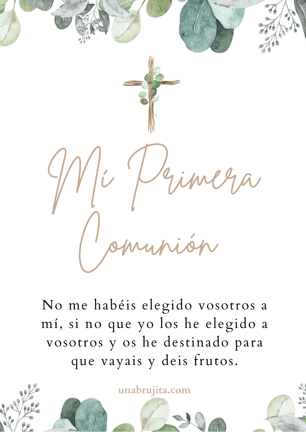 estampita de primera comunion para descargar gratis