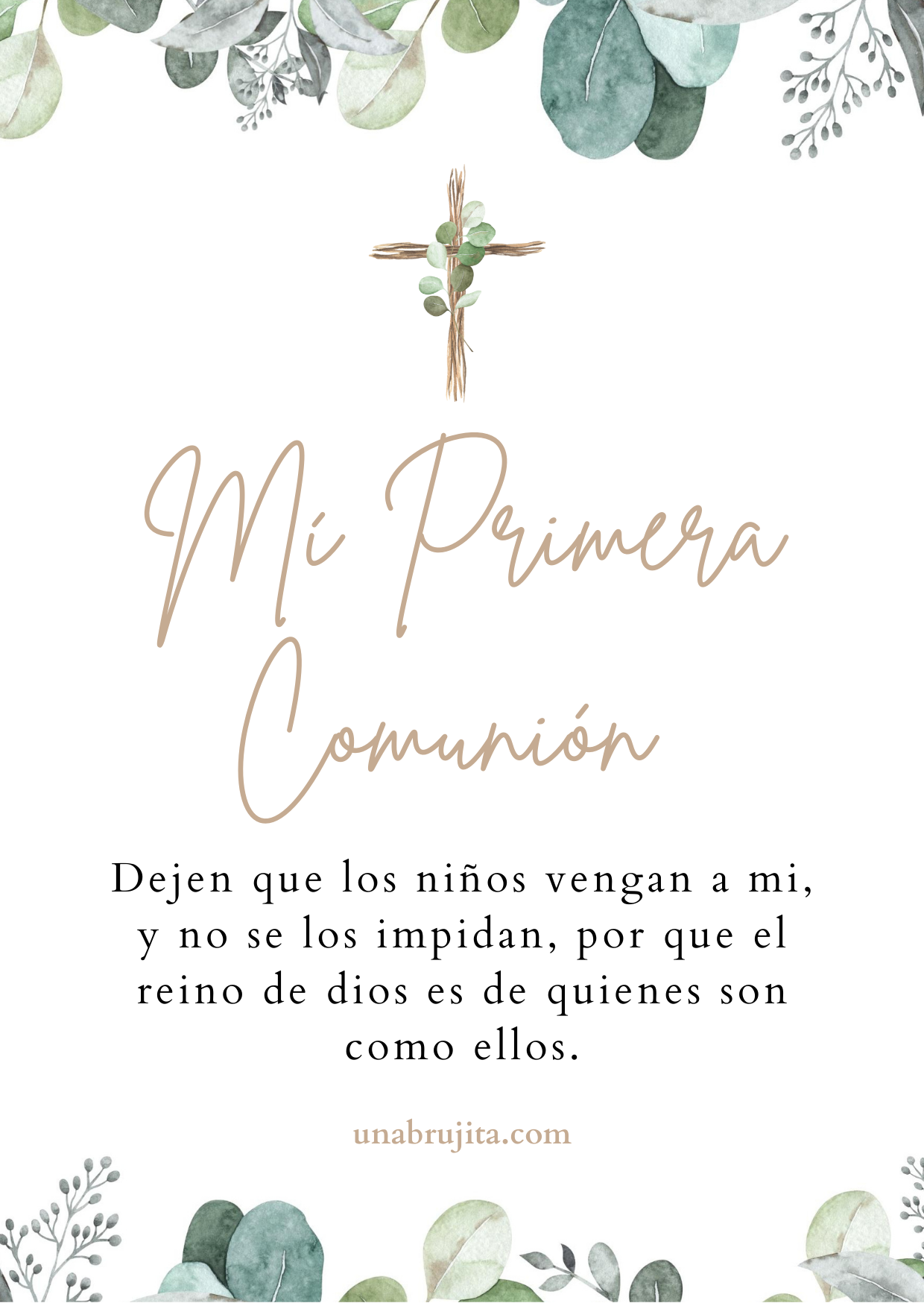 Estampitas para comunión gratis