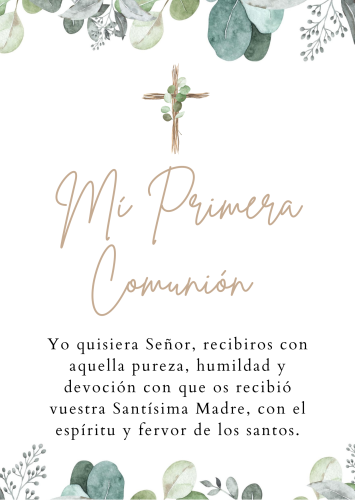frases hermosas para primera comunion