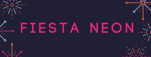 cumpleaños con luces de neon