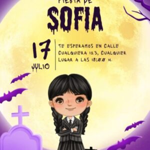 Invitación digital Merlina