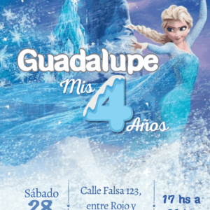 invitacion de frozen con movimiento