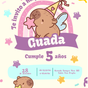 invitacion digital capibara