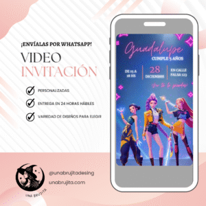 video invitacion guerreras kpop