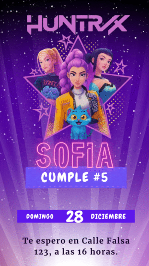 Invitación vitual Guerreras Kpop