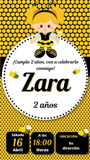 invitación digital abejita
