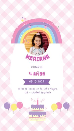 invitación digital arcoiris