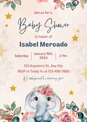 Invitación virtual Baby Shower