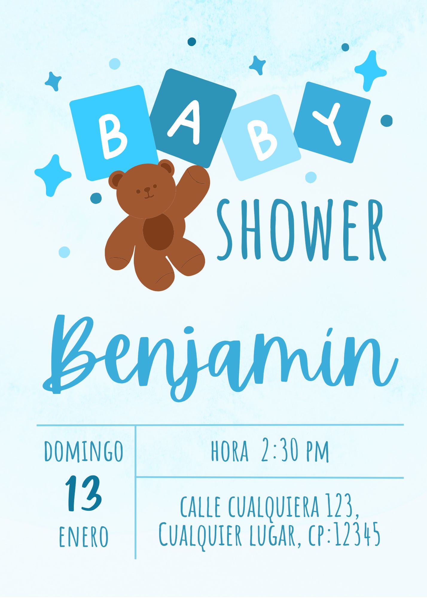Invitación digital Baby Shower
