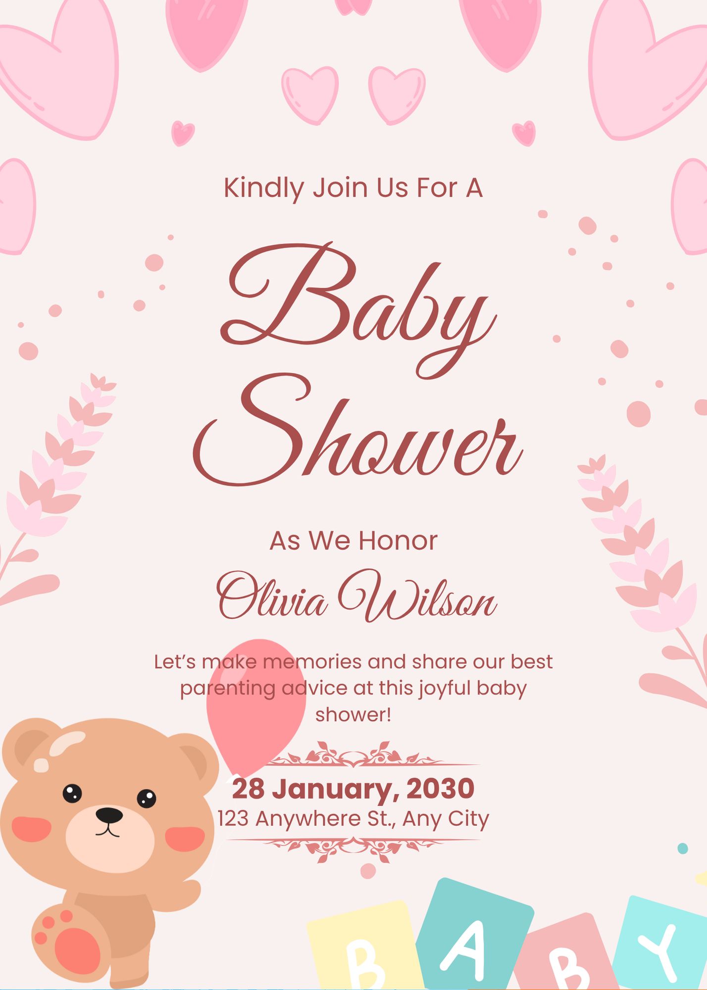 invitación digital baby shower