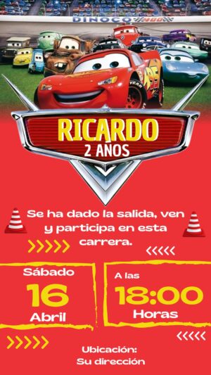 invitación virtual cars