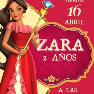Invitación virtual Elena de Avalor