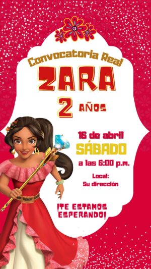invitación virtual elena de avalor