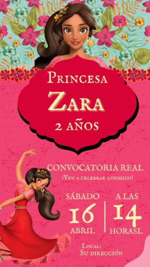 invitación digital elena de avalor