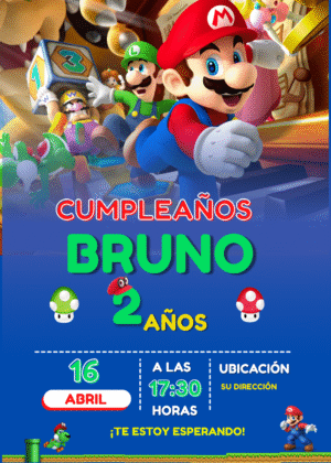 Invitación de Mario Bross