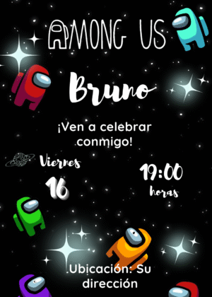 Invitación de Among Us