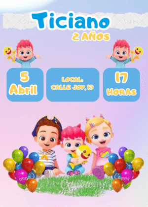 invitacion de bebefinn