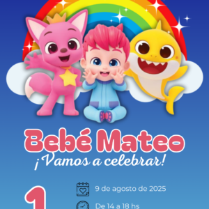invitacion de bebefinn para cumpleaños