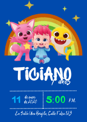 invitación digital de cumpleaños