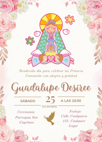 Invitación Digital de Comunión