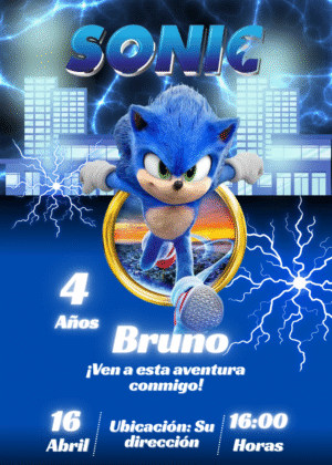 Invitación de Sonic