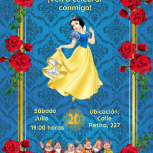 Invitación de Blancanieves