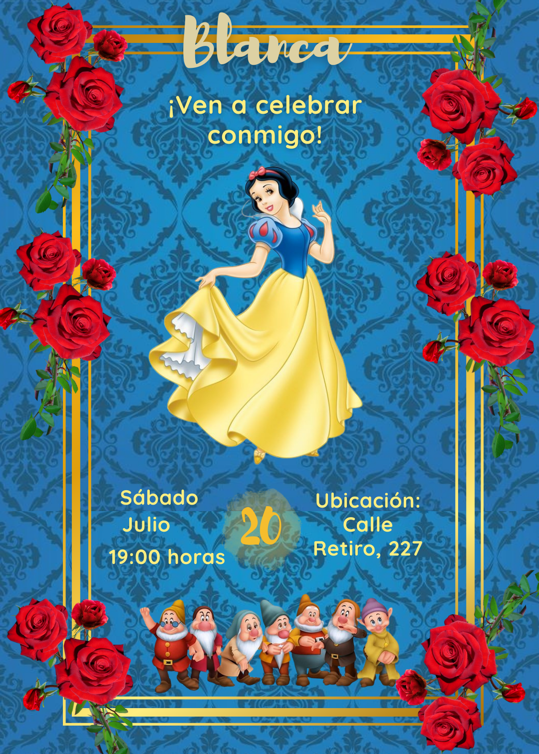 Invitación de Blancanieves