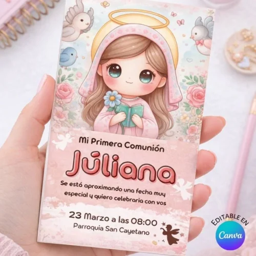 Invitación Digital para Primera Comunión