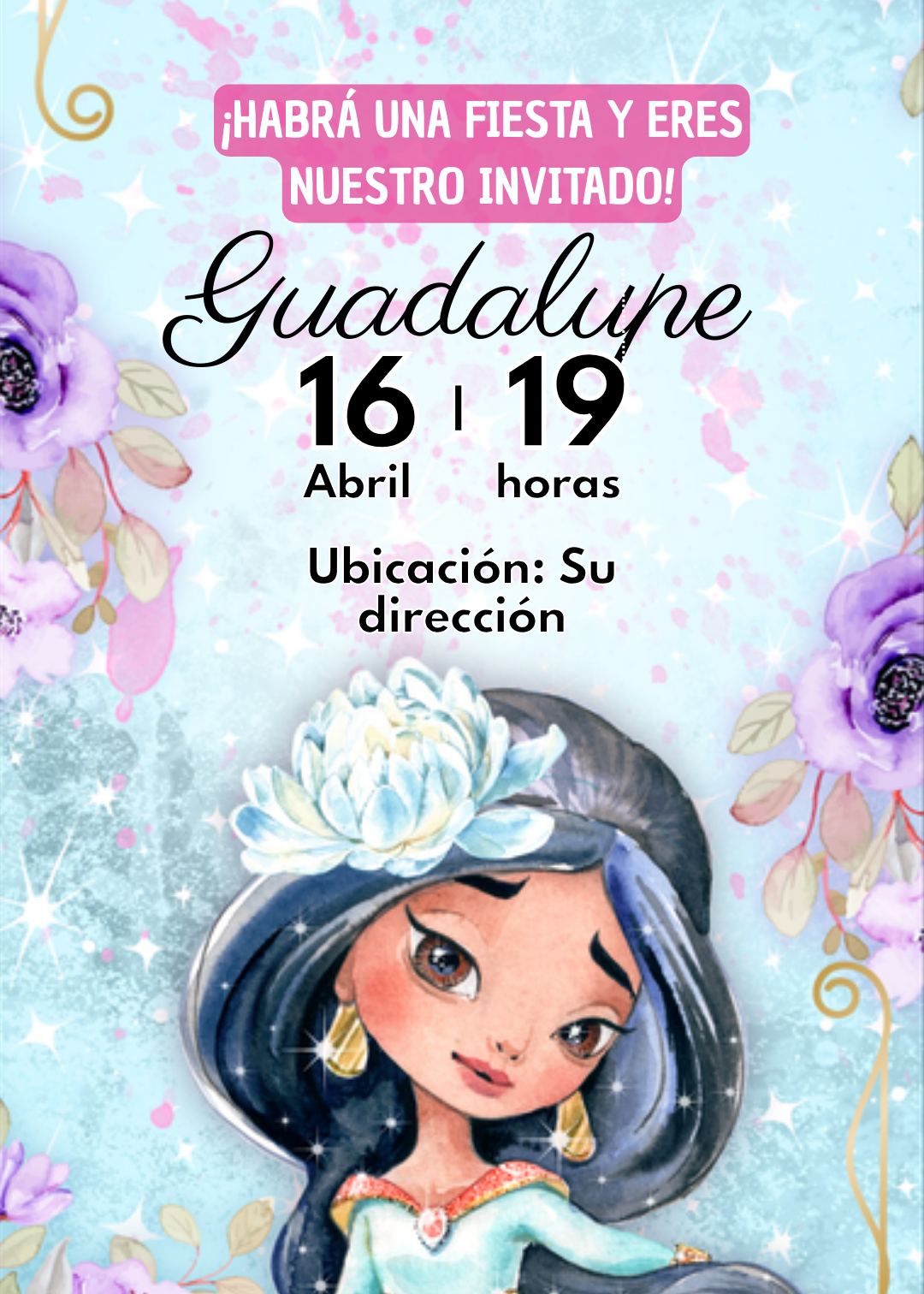 Invitación de Jazmin