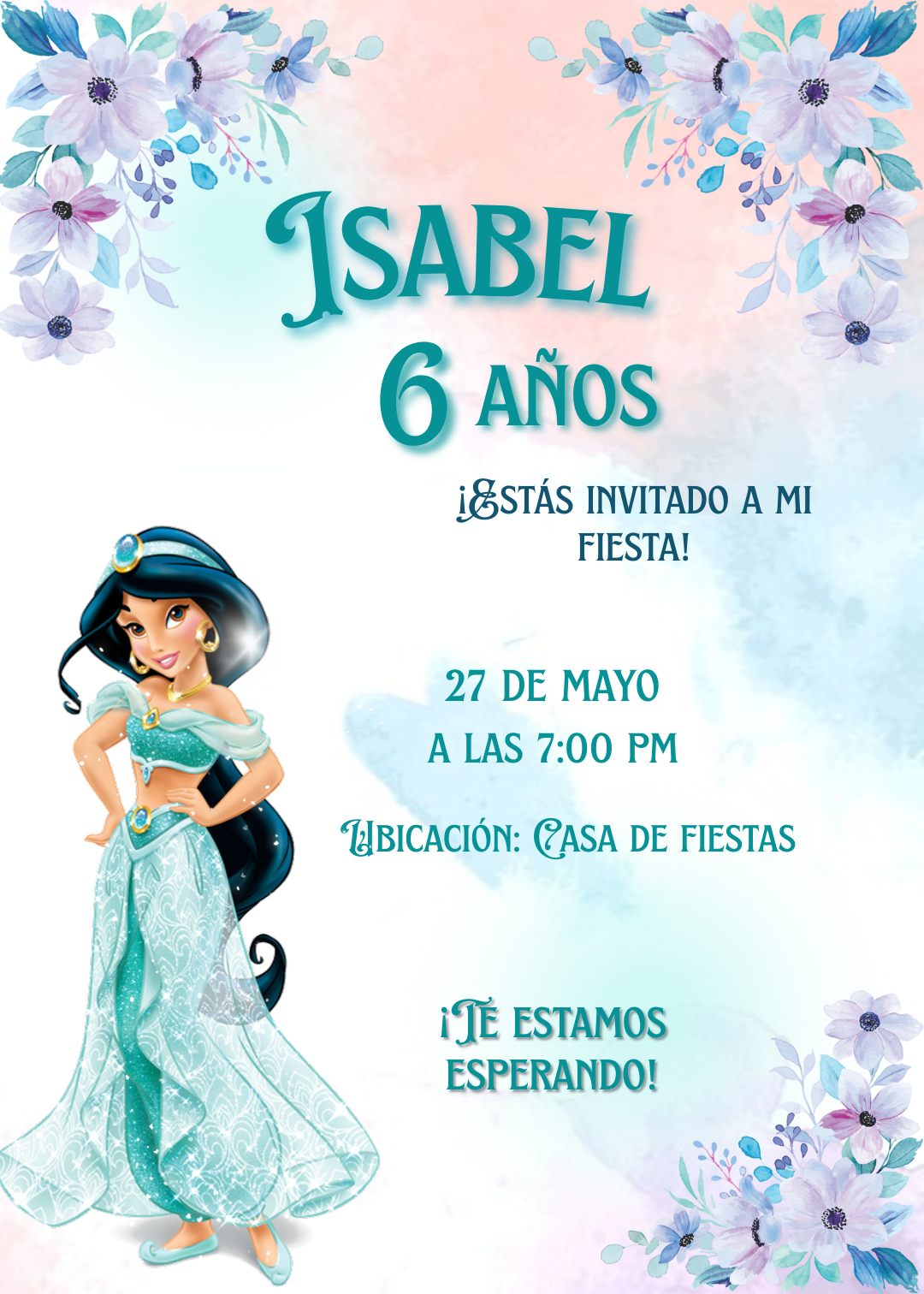 Invitación Virtual de Jazmin