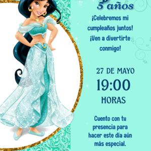 Invitación Princesas Disney