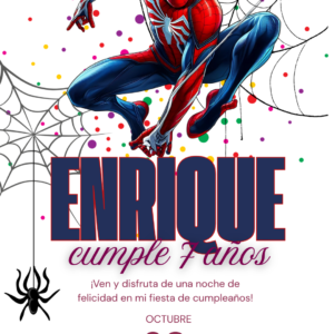 Invitación Digital Spider-Man
