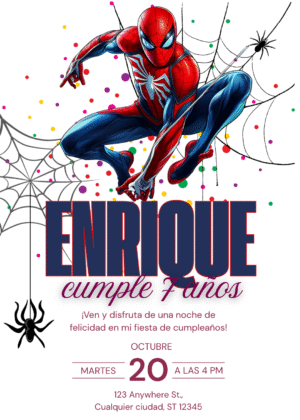 Invitación Digital Spider-Man