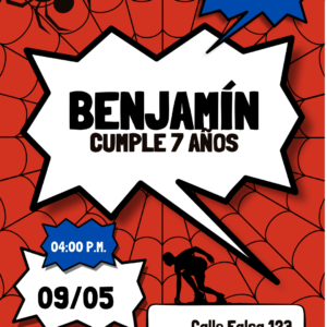 Invitación del Hombre Araña