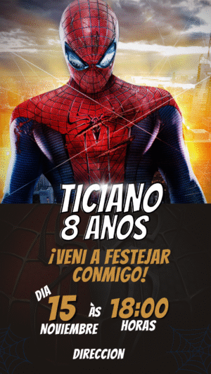 Invitación virtual Spiderman