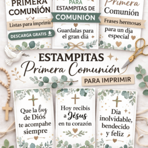 estampitas para comunión gratis