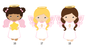 Invitación de Comunión Angel Niña