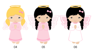 Invitación de Comunión Angel Niña