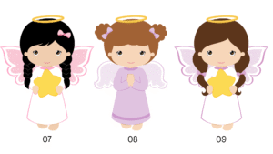 Invitación de Comunión Angel Niña