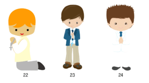 Invitación de comunión niño