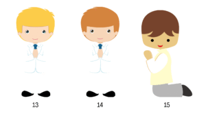 Invitación para comunión niño