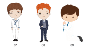 Invitación angelito comunion 