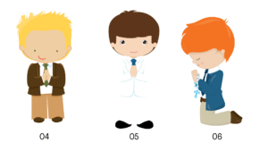 Invitación angelito niño