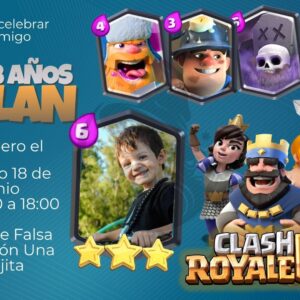 Invitación digital de Clash Royale