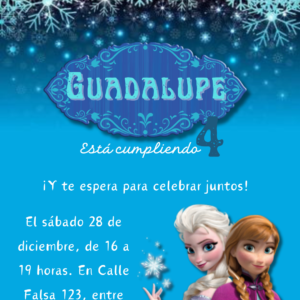 invitacion virtual frozen