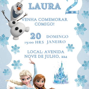 Invitacion digital frozen