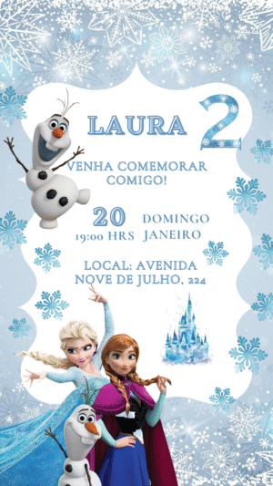 Invitacion digital frozen