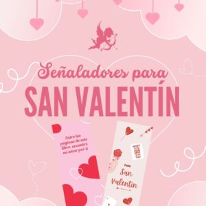 Señaladores de libros para san valentín